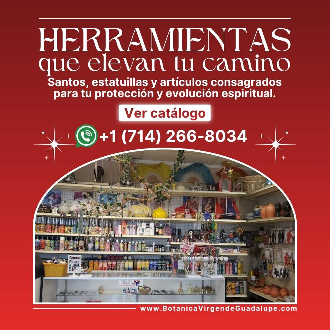 catalogo herramientas santos articulos consagrados botanica virgen guadalupe
