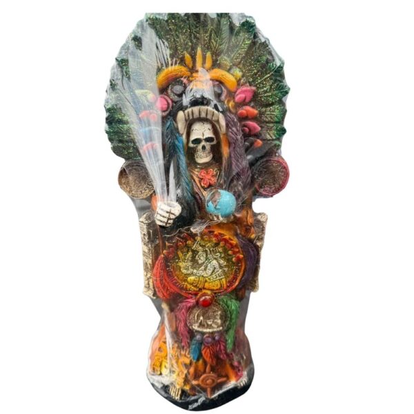 Figura Espiritual Santa Muerte Azteca (Multicolor)